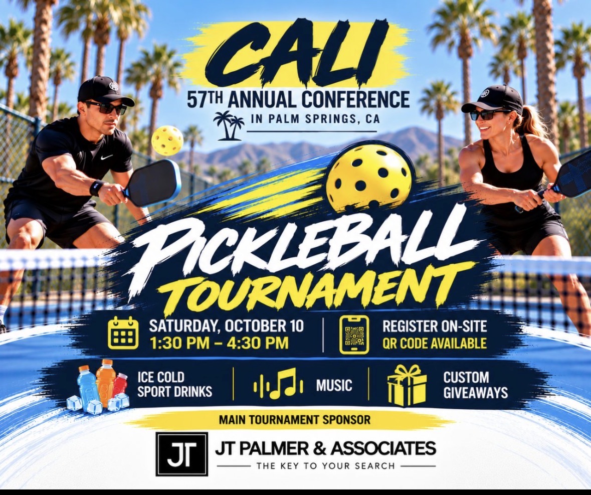 CALI Pickleball Tournament promotional flyer